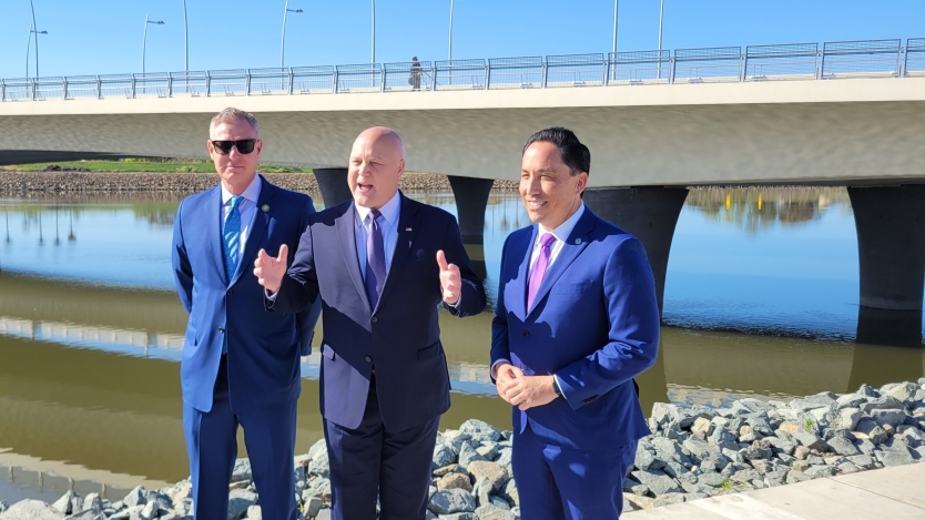 Mayor Gloria&#44; Federal Leaders Announce Completion of Landmark West Mission Bay Drive Bridge