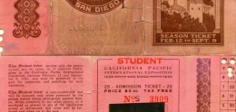 1935-36 California Pacific Exposition&#44; Season Ticket