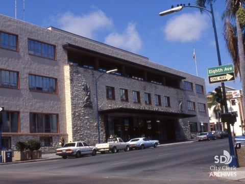 Former Central Library At Eighth And E In 1971 | City Of San Diego ...